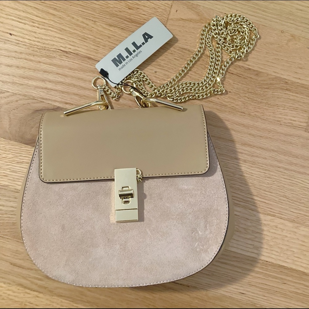M.I.L.A. Nude Crossbody Bag